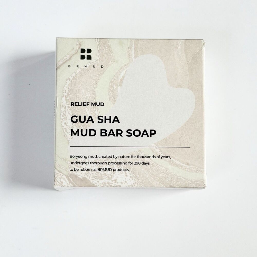 BRMUD Relief Mud Gua Sha Bar Soap - Mask 2.99 oz - New In Box